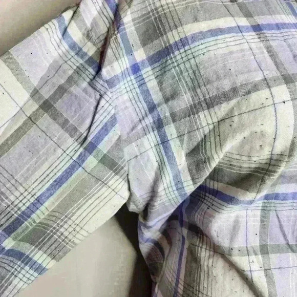 LOFT women's 100% cotton long sleeve button down shirt size large - Picture 4 of 7